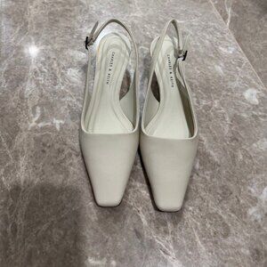 Charles & Keith Heels (White)